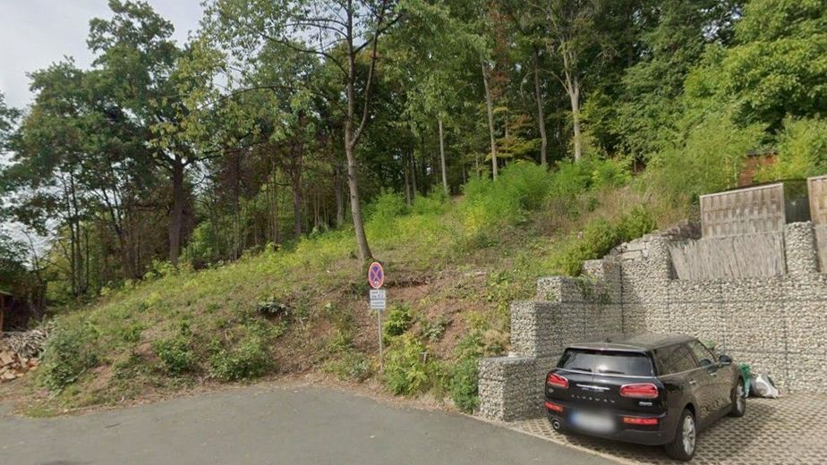 Traumgrundstück in bester Aussichtslage: Ihr Logenplatz in Ahorn bei Coburg! – Grundstücksfront