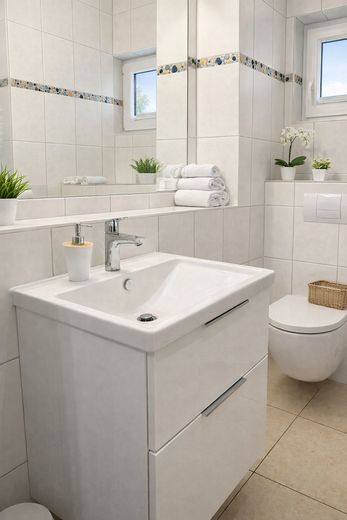 Badezimmer mit Dusche