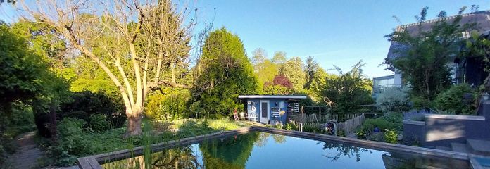Blick vom Haus