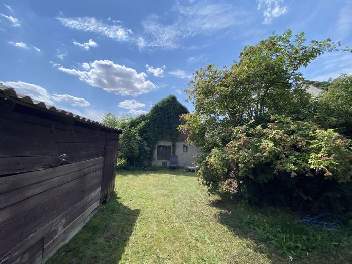 Blick vom Holzschuppen 