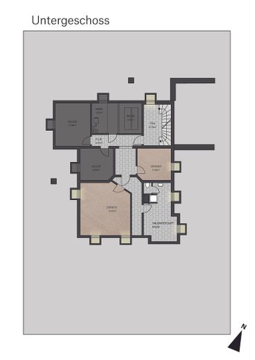 Grundriss Untergeschoss Hobby