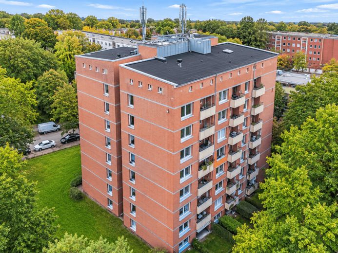Gepflegte 2-Zimmer-Wohnung mit Balkon im 8. Obergeschoss in Hamburg-Horn – Foto 1