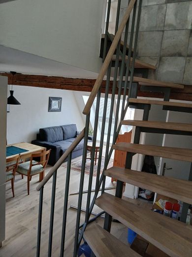 Treppe Blick zum Wohnbereich