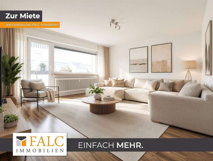 Schöne 3-Zimmer-Wohnung mit großzügigem Balkon – Wohnzimmer - Einrichtungsvorschlag