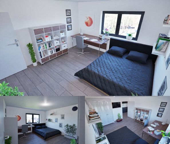 NEUBAU-STUDENTENAPPARTMENT ALS SOLIDE KAPITALANLAGE IN SAARBRÜCKEN – Zimmer 1
