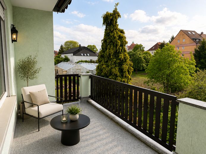 Frisch sanierte 3-Raum-Wohnung in ruhiger Lage – Balkon
