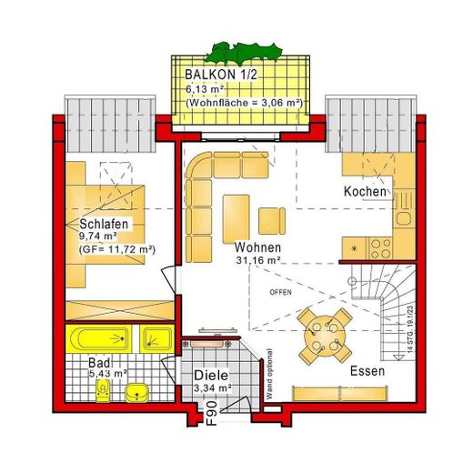 Grundriss Dachgeschoss
