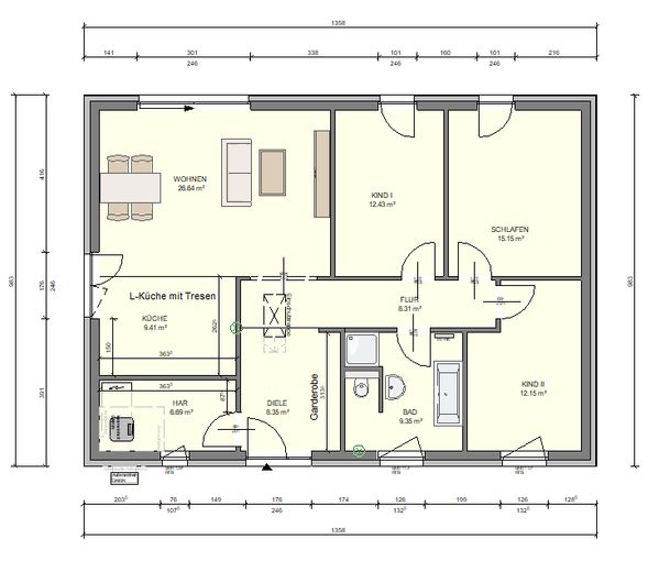 Preisreduziert, provisionsfrei, Charmanter Bungalow inkl. Grundstück in Sonnewalde-Münchhausen! – Foto 17