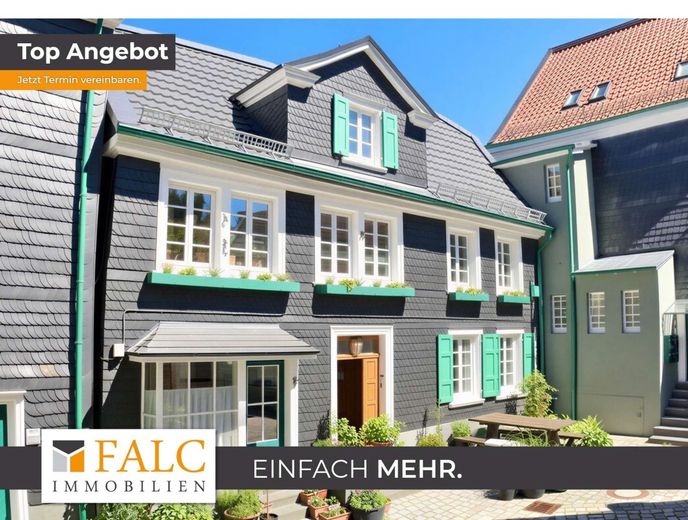 Historisches Fachwerkhaus mit Charme, Seele und besonderer Lage in der Lenneper Altstadt – Außenansicht