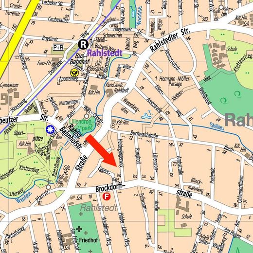 Maisonette-Penthousewohnung in Hamburg Alt-Rahlstedt – Ausschnitt Lageplan