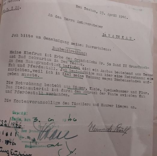 Baubeschreibung 1946