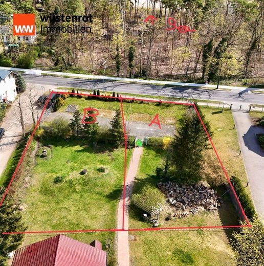 768m² in Klausdorf am Mellensee! Eines der letzten Bauplätze ohne Baumbestand und Seenähe – Luftbild