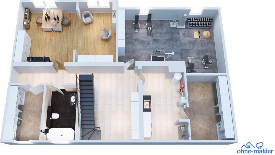 Renovated single-family home + self-contained apartment Roetgen – Untergeschoss