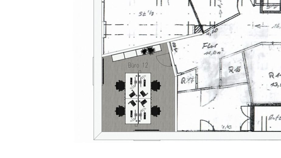Skizze Büro 12