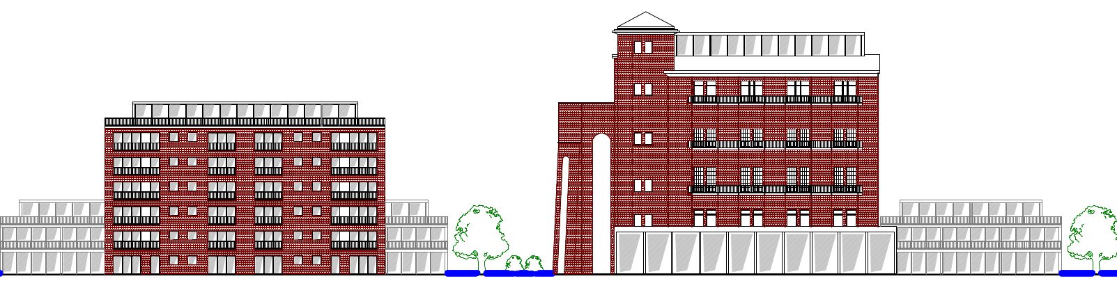 GÖL KENARINDA RÜYA / Bakım oteli ve tatil daireleri için onaylı B - İmar planı ile – Planungsansicht  Richtung See