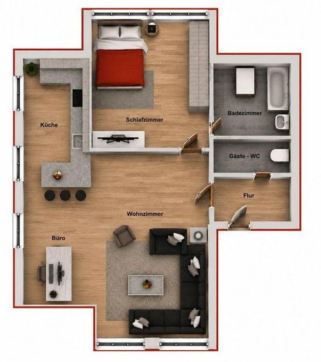 Dachgeschoss-Loft, 76 m² | Erstbezug nach Sanierung | Einbauküche | Homeoffice | provisionsfrei – फोटो 13