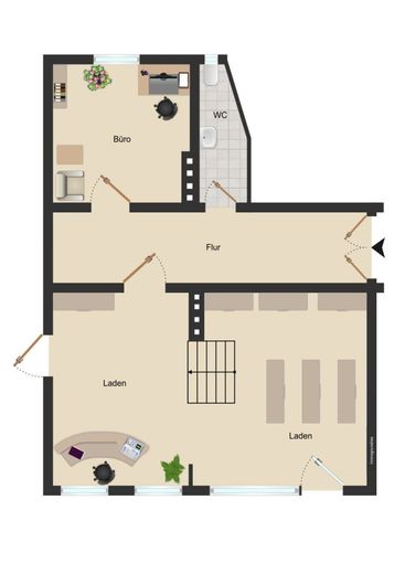 Kleine Boutique am Händelhaus – Grundriss