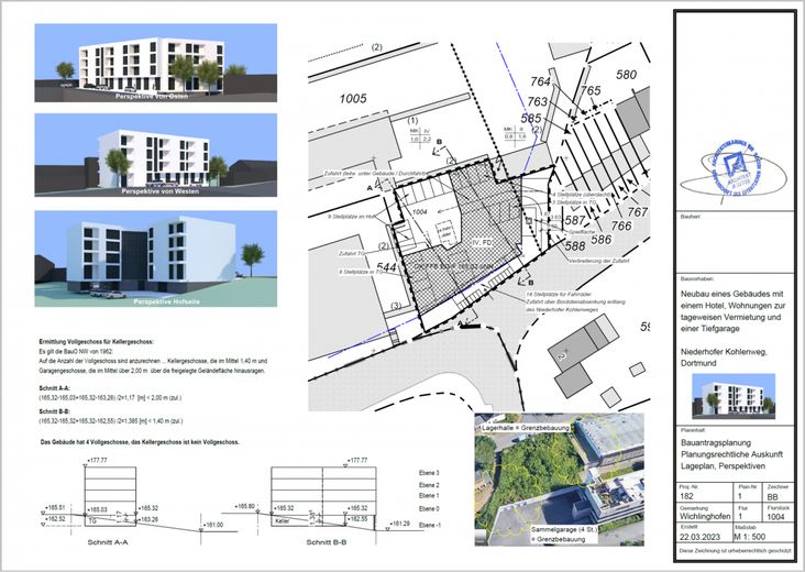 Bauvoranfrafe Planung