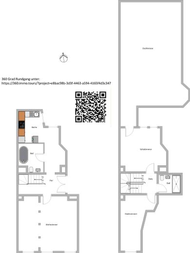 Denkmalgeschützte Maisonette ·137m²· 70 m²Dachterrasse ·Bezugsfrei ·Leipzig Zentrum-N·vom Eigentümer – Grundriss