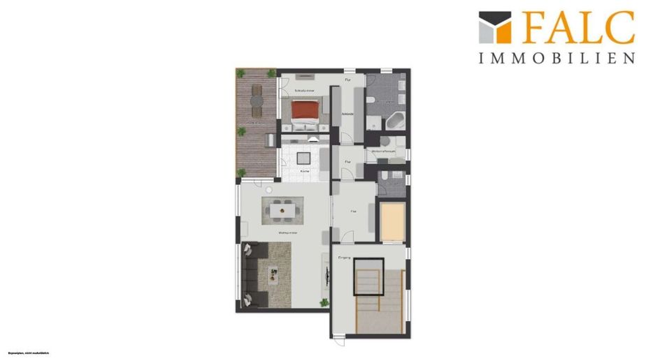 Wohnen über den Dächern Düsseldorfs - 124 m² Wohnkomfort mit Dachterrasse – Grundriss