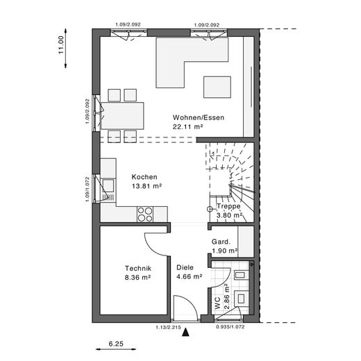 Build Your Way - Entscheide selbst, wie du bauen willst. – Grundriss EG