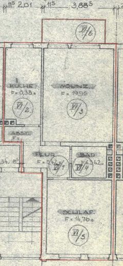 Helle 2-Zimmer-Wohnung mit Balkon in Hildesheim - Marienburger Höhe, nahe Universität (4179/06) – Grundriss