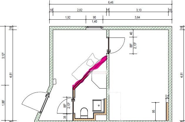 Schicke kleine Wohnung voll möbliert und löffelfertig incl. WLAN – Grundriss