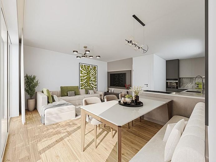 Reihenhausanlage in familienfreundlicher Lage - modern, effizient, wertbeständig – REH E, EG: Wohnen/Essen/Kochen