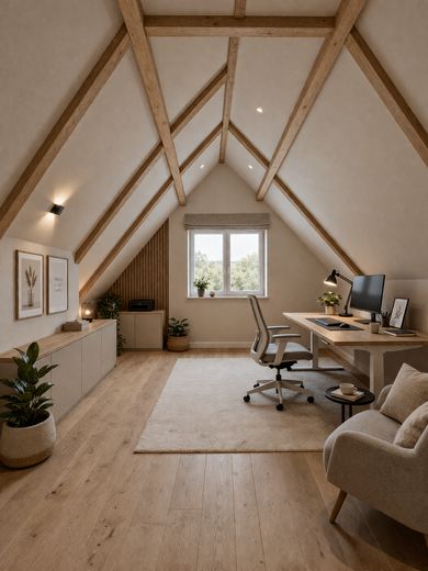 Senza provvigione - Tanto spazio per la famiglia: 121 m² di superficie abitabile + 64 m² di cantina - Anno di costruzione 2020 – KI Inspiration Dachbodenausbau