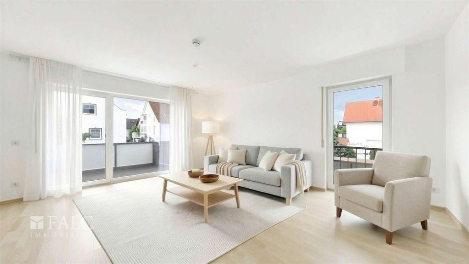 Sommer, Sonne, Balkon – Wohnzimmer - (KI generiert)