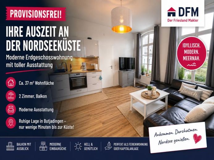 PROVISIONSFREI: Ihre Auszeit an der Nordseeküste - moderne Erdgeschosswohnung mit toller Ausstattung – Foto 1