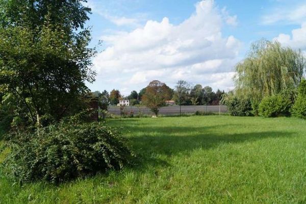 Grundstück in Dabendorf mit Blick auf Feld und Naturschutzgebiet