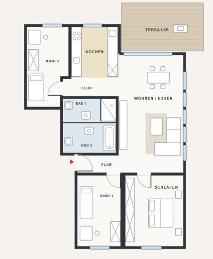 Appartement moderne et haut de gamme de 4 pièces avec jardin - sans commission – Photo 19