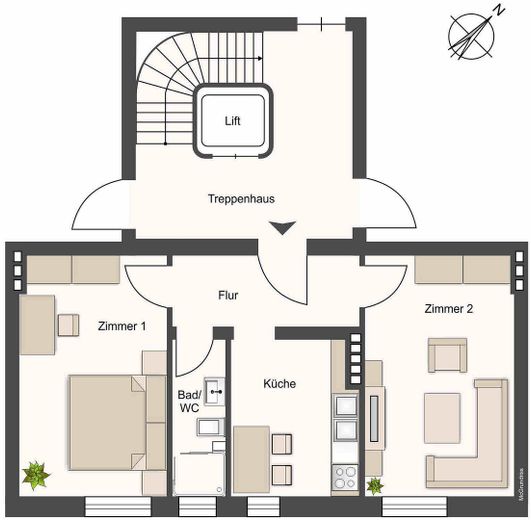 Erstbezug nach Sanierung – 2‑Zimmer‑Wohnung ideal auch für 2er‑WG in Top‑Lage Eppendorf – Foto 10