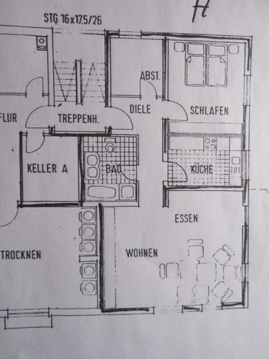 Sonnige Eigentumswohnung 65 qm 3 ZKB Brandoberndorf große 15 qm Terrasse südwest – Grundriss