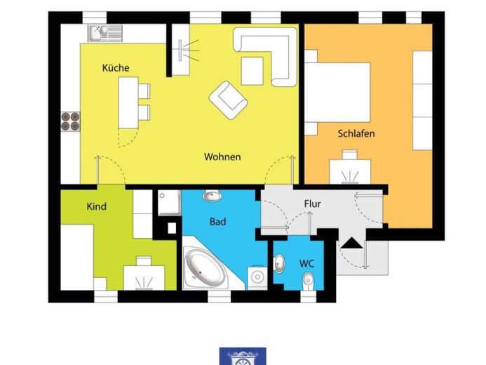 Dachtraum in Döbeln! EBK! Eckbadewanne! – Foto 1