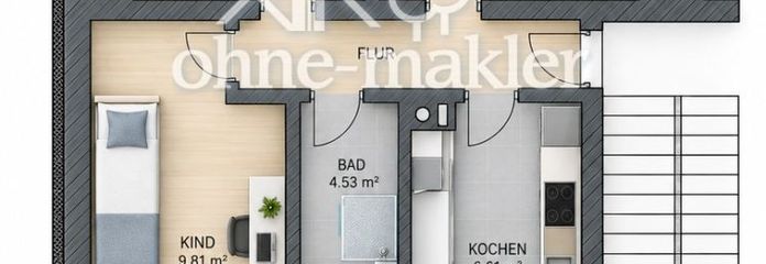 Top sanierte 3-Zimmer-Wohnung mit großem Balkon & tollem Ausblick in Thum