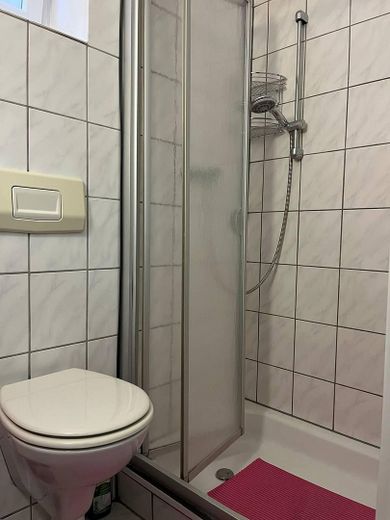 Modern Apartment mit Küche und Möbel in beste Lage – Dusche
