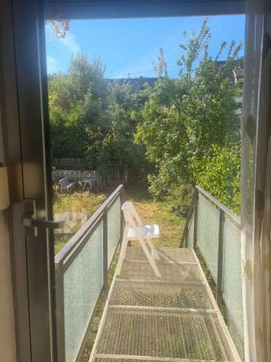 Terraced house with garden in a central location in Neunkirchen – Ausgang Garten