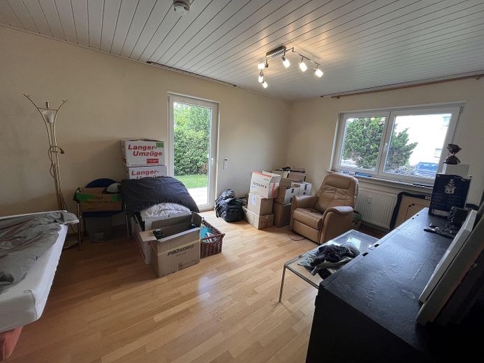 Große 3,5-Zimmer-Wohnung mit Gartennutzung in Messel – Terrassenzimmer