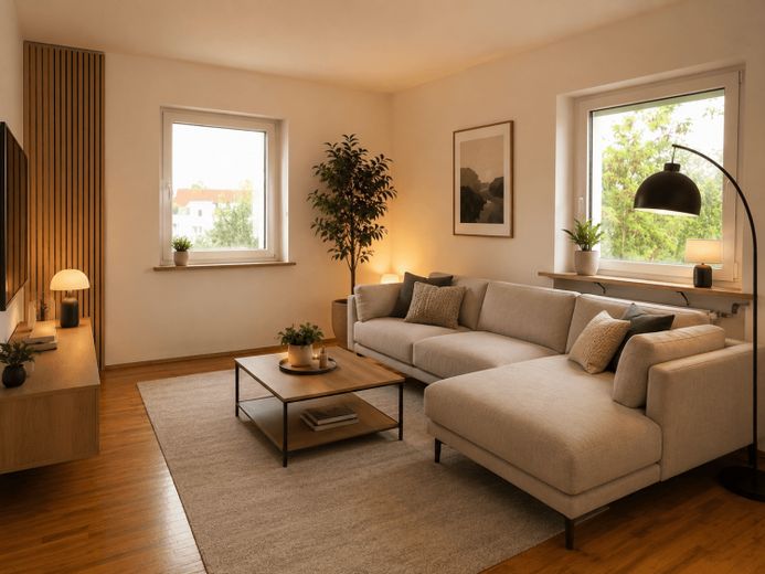 Großzügige Etagenwohnung mit Balkon, Gartennutzung, Garage mit Wallbox – फोटो 1
