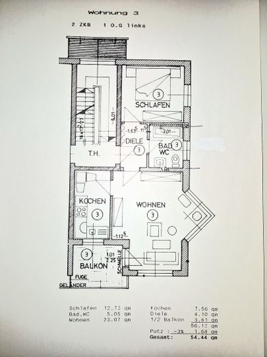 Grundriss Wohnung