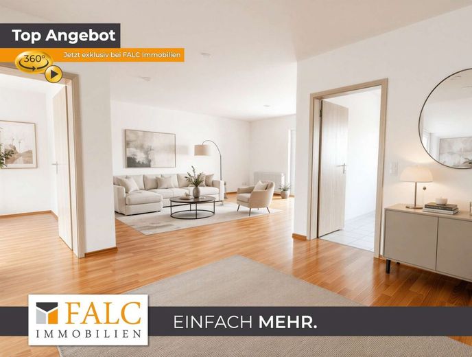 Wohnen mit Weitblick: 3 Zimmer, Balkon, 2 Stellplätze &amp; Blick ins Grüne – Eingang
