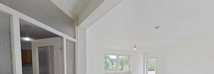 Duże 3-pokojowe mieszkanie z BALKONEM i umeblowaną kuchnią w Flensburg-Weiche – Ansicht I: Wohn- und Esszimmer