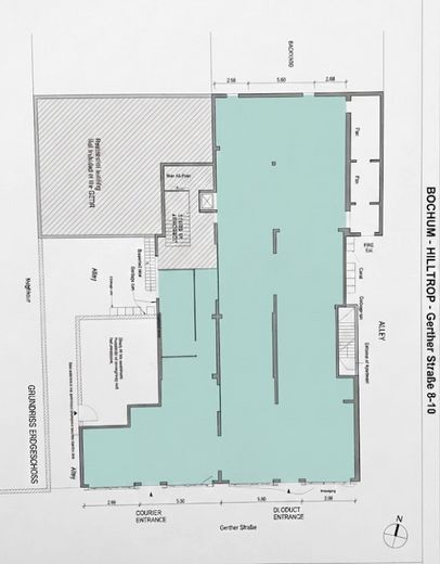 Ihre Blanko-Leinwand in Bochum-Gerthe: Gewerbeflächen (ab 250-800 m²)+Loft-Potenzial+Top-Incentives! – Grundriss EG-teilbar ab 250m2