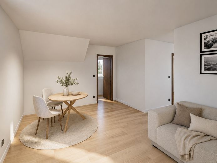5% AfA - Auf 69 m² stilvoll Wohnen oder mit Rendite vermieten – The Attic Apartment – Wohnen / Essen