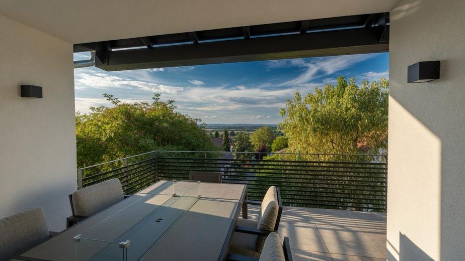 Exklusive Designvilla mit Panoramablick+Einliegerwohnung – Luxus, der Maßstäbe setzt – Balkon