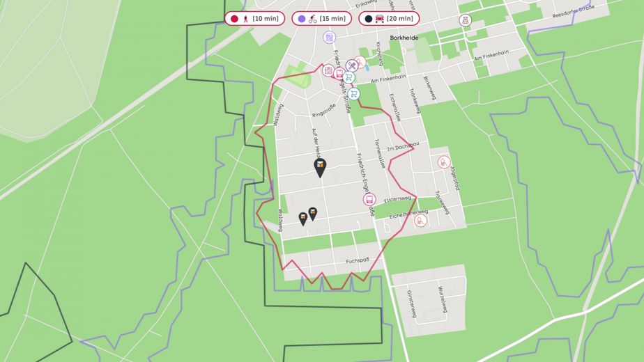 Bauträgerfrei!! 2593 m² großes Bauland in Borkheide – Lageplan 1
