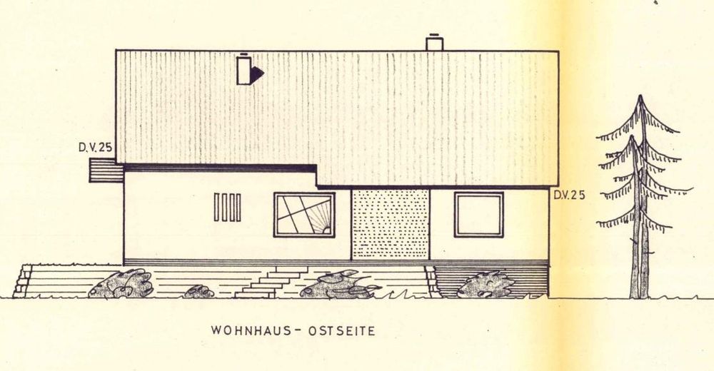 Architektenhaus in ausergewöhnlicher Alleinlage – Planung Ostseite