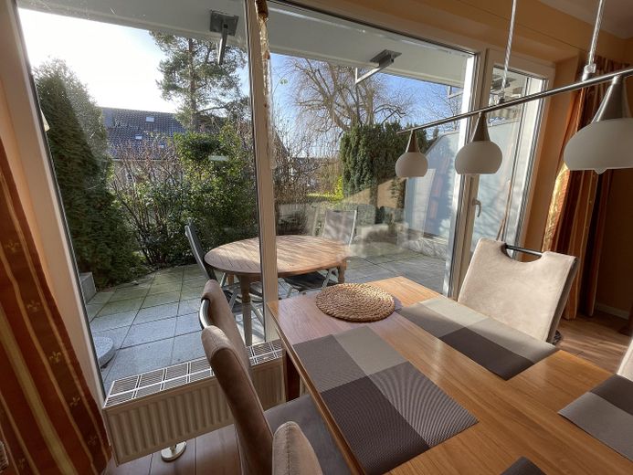 Blick auf Südterrasse